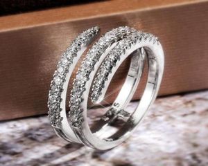 Wedding Rings Huitan Geometrische vrouwen Ring glanzende kubieke zirkoon bruids engagement Party Accessoires Fancy Gift Simple Stylish Female3348488