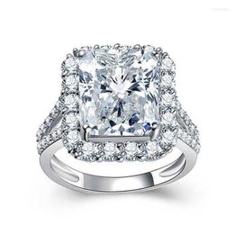 Wedding Rings Huitan Luxe Cubic Zironia Crystal For Women Accessories Temperament vrouwelijk vingerring feest mode sieraden Wynn2222