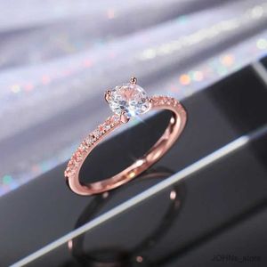 Trouwringen Huitan Wedding Band Eternity Ringen Dames Briljante Ronde Zirkonia Luxe Verlovingsringen Dunne Elegante Vrouwelijke Sieraden Drop Ship R231208