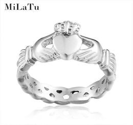 Anillos de boda Claddagh irlandés para mujeres Mano Amor Corazón Corona Anillo de compromiso Amigos Amistad Alianza R186G39068388235786