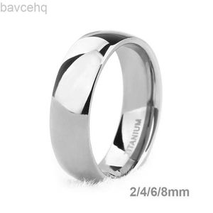 Trouwringen Kolmnsta 6mm Heren Titanium Ring Zilver Kleur Gepolijst Klassieke Verloving Anel Ringen Voor Mannelijke Vrouwelijke Trouwringen Nooit vervagen 24329