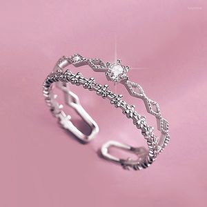 Anneaux de mariage coréens charme couche chaînes pour femmes femme doigt romantique cadeau d'anniversaire petite amie bijoux