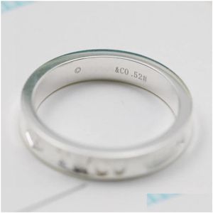 Wedding Rings Luxe designer Double T Ring For Women Men 1837 Sieraden S925 Sterling Sier Hoge kwaliteit Fashion Trend paar Andersa OT15N