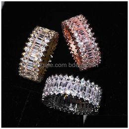 Trouwringen Luxe Eternity Ring Sier Fl Inlay Zirkoon Mode Overdrijving Sieraden Voor Vrouwen Verlovingsgeschenken 3553 Q2 Drop Delivery Dhpaw