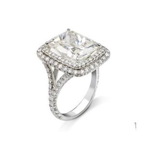 Anneaux de mariage Bijoux de luxe Sierprincess Cut Big White Clear Topaz Cz Diamond Eternity Women Band Ring Drop Delivery Dhi0M