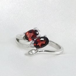 Trouwringen MeiBaPJ Fijne Kwaliteit Natuurlijke Rode Granaat Edelsteen Trendy Ring voor Vrouwen Echt 925 Sterling Zilver Charm Fijne Sieraden 231218