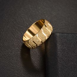 Wedding Rings Memolissa Gold Color Wedding Ring For Women Men Parp Ring Rings Diepe geometrische cirkel Minimalistische ring Nieuw mode -sieraden Gift