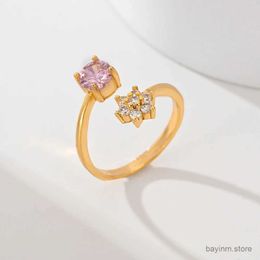Anneaux de mariage Nouveaux bijoux à la mode et exquis Bague anneau anneau Zircon Bijoux de mariage