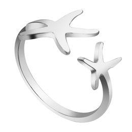 Anillos de boda Nuevo Todorova Anillo de moda Estiramiento abierto Estrella Anillos de lujo Playa náutica Estrella de mar Mujeres Amistad Regalos de cumpleaños Marca J Dh2Dz