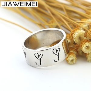 Anneaux de mariage Bague de gravure personnalisée pour femmes hommes 925 argent massif large bande symbole personnalisé bijoux cadeau de noël 231216