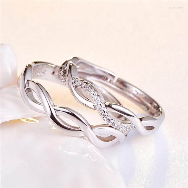Anneaux de mariage personnalisés en acier inoxydable Infinity Friendship Couple Ring Cadeau pour ses hommes