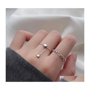 Anneaux De Mariage Pl Out Design Sier Couleur Petit Coeur En Forme De Fiançailles Bague Dainty Bijoux Minimaliste Romantique Mode Bijoux Drop D Dhuu9