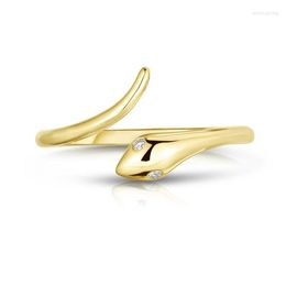 Wedding Ringen Resiseerbaar Open verstelbare vrouwen vingerring goud ingediend eenvoudige delicate sieradendruppel