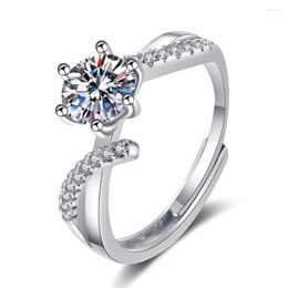 Anneaux de mariage redimensionnables ouverts femmes bague 30% argent plaqué 8mm grand cristal luxueux bijoux de doigt en gros goutte livraison gratuite