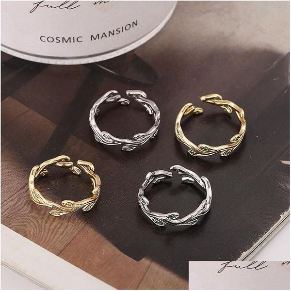 Anneaux de mariage Rosel 2023 Bijoux Tendance de la mode Bague en cuivre Bague en pierre précieuse Bague de mariage Drop Livraison Dhlkr