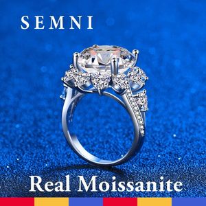 Trouwringen SEMNI 100ct 30ct Super Luxe Ring Voor Vrouwen Ruby Sapphire 925 Zilveren Diamanten Belofte Band Cadeau voor Schoonheid 231128
