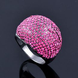 Trouwringen SINLEERY volledige roze kubieke zirkoon stenen grote ringen voor vrouwen party mode-sieraden vrouwelijke accessoires ZD1 SSP 230808