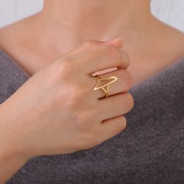 Bagues de mariage skyrim palestine map doigt anneaux pour femmes hommes en acier inoxydable anneaux ouverts ouverts country bijoux bijoux en gros