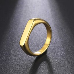 Bagues de mariage skyrim Signet en acier inoxydable anneaux pour hommes femmes minimalistes de 5 mm de large anneaux de doigt 2024 Tendance Couple de mariage Bijoux de bijoux chaud