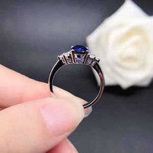 Anneaux de mariage solides 14K Platinum AU585 PT950 Sapphire Four Claw Egg Ring Womens Diamond Q05141