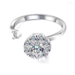 Anneaux de mariage anneau pivotant pour femmes Style japonais et coréen ouverture bijoux à doigt rotatif Article: WR10914