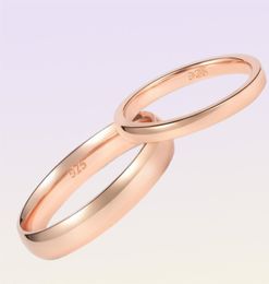 Bagues de mariage Tigrade 246 mm Femmes argenté Ring High Polished Mariding Band 925 Sterling Silver Rings Simple Engagement Bague Femal1668818