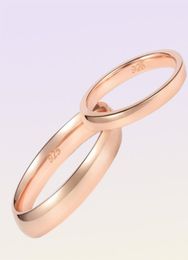 Bagues de mariage Tigrade 246 mm Femmes argenté Ring High Polished Band 925 Sterling Silver Rings Simple Engagement Bague Femal2856313