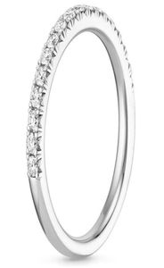 Trouwringen UFOORO Clear Zirconia Ring Sets Voor Vrouwen Wit Goud Mooie AB Twee Stijl Vinger Sieraden Drop3393772