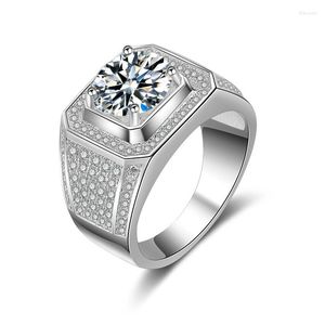 Wedding Rings Ufooro Luxe Micro-ingelegde diamanten platinum vergulde verlovingsring