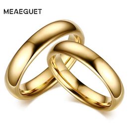 Wedding Rings Vintage Tungsten Carbide voor paar solide gouden kleurliefhebbers verloving Anel sieraden Q240514