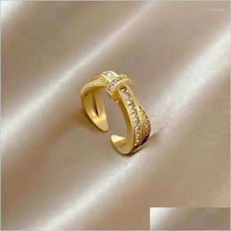 Wedding Rings Wedding Rings vrouwelijke verstelbare harten ring helder cz mode vintage klassieke luxe voor vrouwen verloving cadeauwedding b dhypo