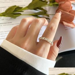 Wedding Rings Wedding Rings Vienkim Brand Sieraden Witte kleur Inlay Kubieke Zirconia Uniek gevormde ring voor vrouwenbetrokkenheid Maat 2022 DHGR1