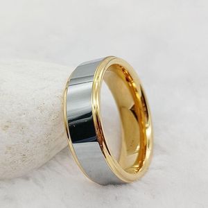 Anneaux de mariage bijoux de mode occidentale bague en carbure de tungstène haute qualité classique brillant polissage Couples pour hommes et femmes