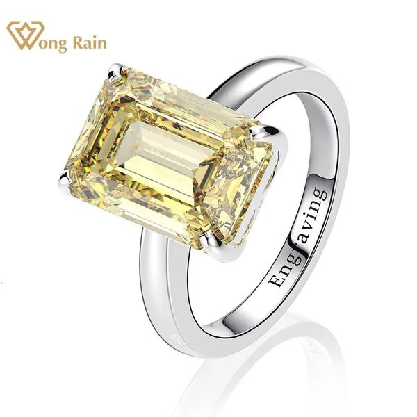 Anneaux de mariage Wong Rain Classic 100% 925 argent sterling créé Gemstone Wedding Engagement Diamonds Ring Fine Jewelry Wholesale 231222