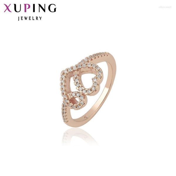 Anillos de boda Xuping Jewelry Fashion Special Hear Shaped Design Ring para mujeres Regalo del día de San Valentín 13104Wedding Edwi22