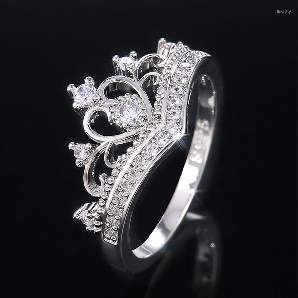 Anillos de boda YOUHAOCC, el último estilo, corona creativa para mujer, anillo elegante para fiesta, joyería para mujer, moda clásica, venta al por mayor