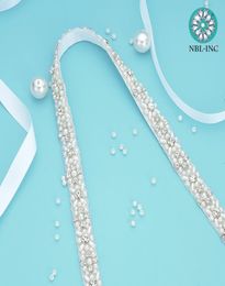 Wedding Sashes 1 pc steentjes bruids riem diamantjurk met kristallen vleugel voor accessoires wdd10587582094