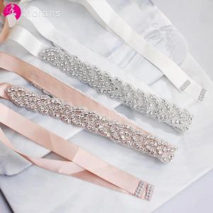 Wedding Sashes Molans 2021 Rhinestones Bridal Belt Diamond Dress Crystal Sash Bruidsmeisje Belts accessoireszzzz