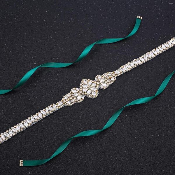 Ceintures de mariage NZUK cristal strass ceinture ceintures de mariée de luxe pour demoiselle d'honneur femmes dames robe robe décoration4912948175K