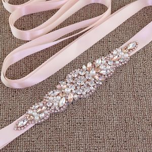 Wedding Sashes S426 Bruidsgordel Prachtige zilveren diamanten bruid jurken riemen voor vrouwen accessoires tailleband avondjurken