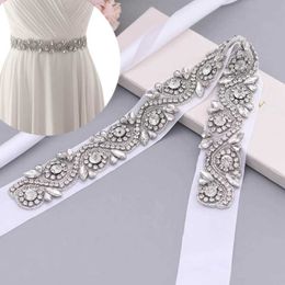 Wedding Sashes Topqueen Sparkly Belt Ridestone Appliques for Jurken Luxury Evening Champagne Dress Strap S164