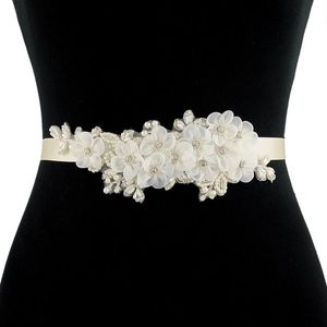 Bruiloft Sjerpen TRiXY S355 Charmante Bloemen Riemen Voor Vrouwen Bruids Riem Strass Sjerp Bruid Accessories273M