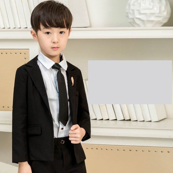 Costume de mariage Ensembles de vêtements pour garçons Enfants Performance sur scène Costumes formels Enfants École Graduation Manteau Pantalon Ensembles Costume de piano 20220308 H1