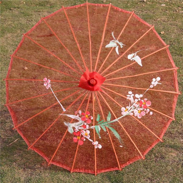 Parapluies de mariage Parasols Chinois Long-droit Transparent Parapluies De Soleil Cadeau De Mariage Party Favors En Gros