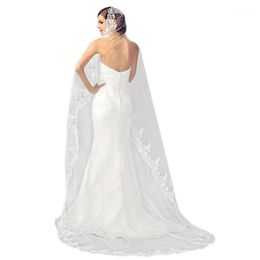 Wedding Veil Lace Cathedral Wedding Accessories White 3 meter lange voile huwelijk Bridal Veil met Comb1288H