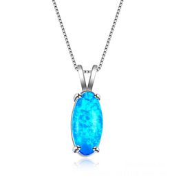 Maridings bijoux Luckyshine 1pcs Magnifique style fin bel ovale authentique Opale Gemstone Silver Fashion Femme Femme Collier Collier Pendant 1686657