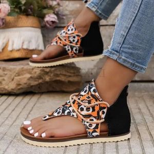 Wedge 2024 hakken sandalen orthopedische vrouwen zomer mode buckle strand flip flop flops zapatos de mujer v 306 d f3d7 f37