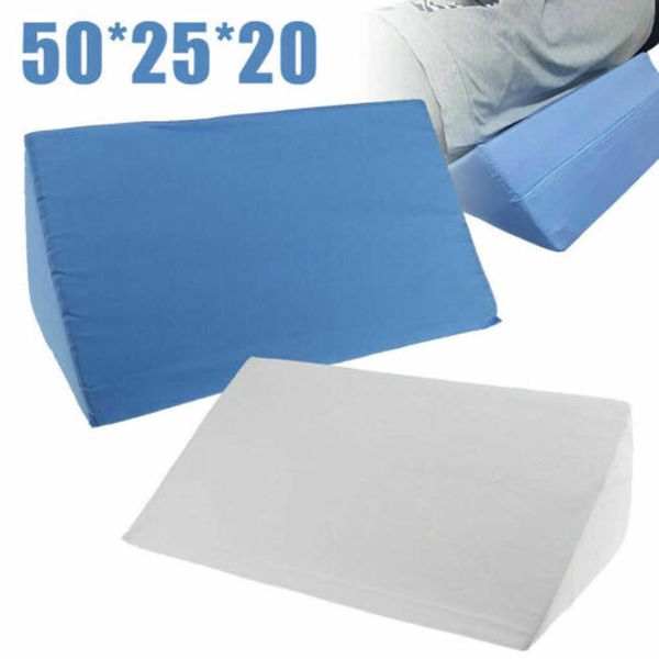 Cojines de almohada en forma de cuña pierna occipital levantada espalda almohadilla de soporte Lumbar reflujo ácido espuma cama pierna espalda almohada Textiles para el hogar 210611