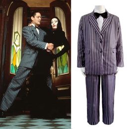 Woensdag Gomez Addams Cosplay Kostuum Halloween Carnaval Party Kostuums Outfit Mannen Jas Shirt Broek Stropdas Pak Party Uniformcosplay