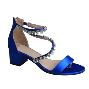 Sangle de cheville Wedopus Sandales extérieures bleues royales Y femmes Open Toe Party Chaussures 240322